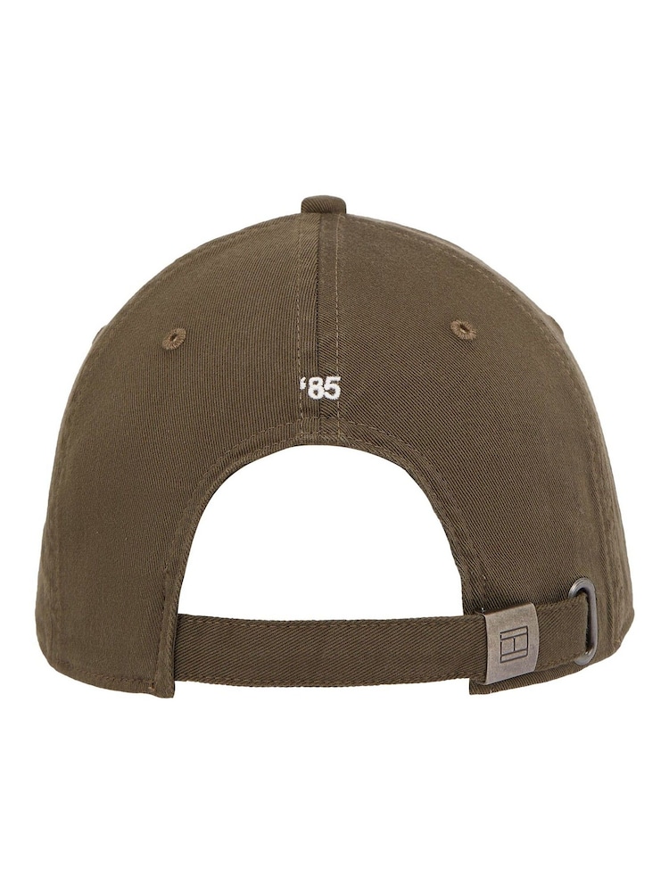 Tommy Hilfiger Green 100% Cotton Soft 6 Panel Cap - Image 2 of 5