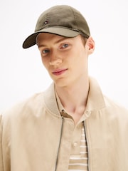 Tommy Hilfiger Green 100% Cotton Soft 6 Panel Cap - Image 4 of 5