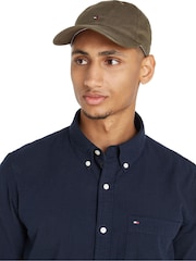 Tommy Hilfiger Green 100% Cotton Soft 6 Panel Cap - Image 5 of 5