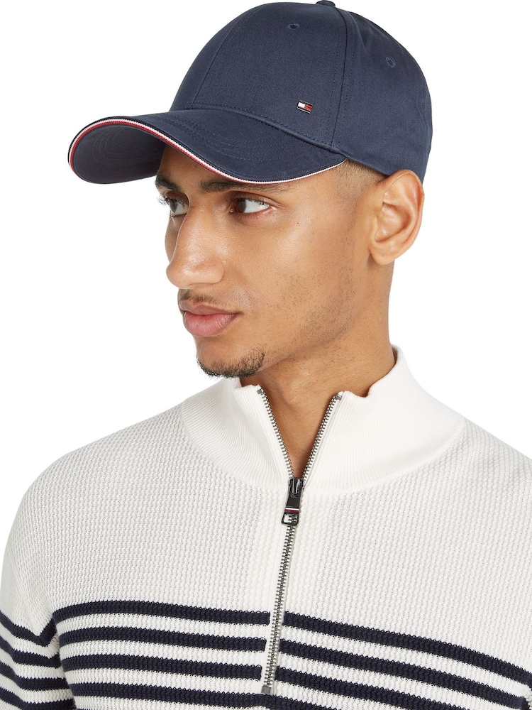 Tommy Hilfiger Blue 100% Cotton 6 Panel Cap - Image 4 of 5