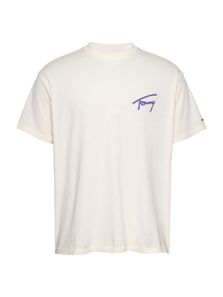Білий - Tommy Jeans Relaxed Faded Graphic 100% Cotton футболки - Image 5 of 7