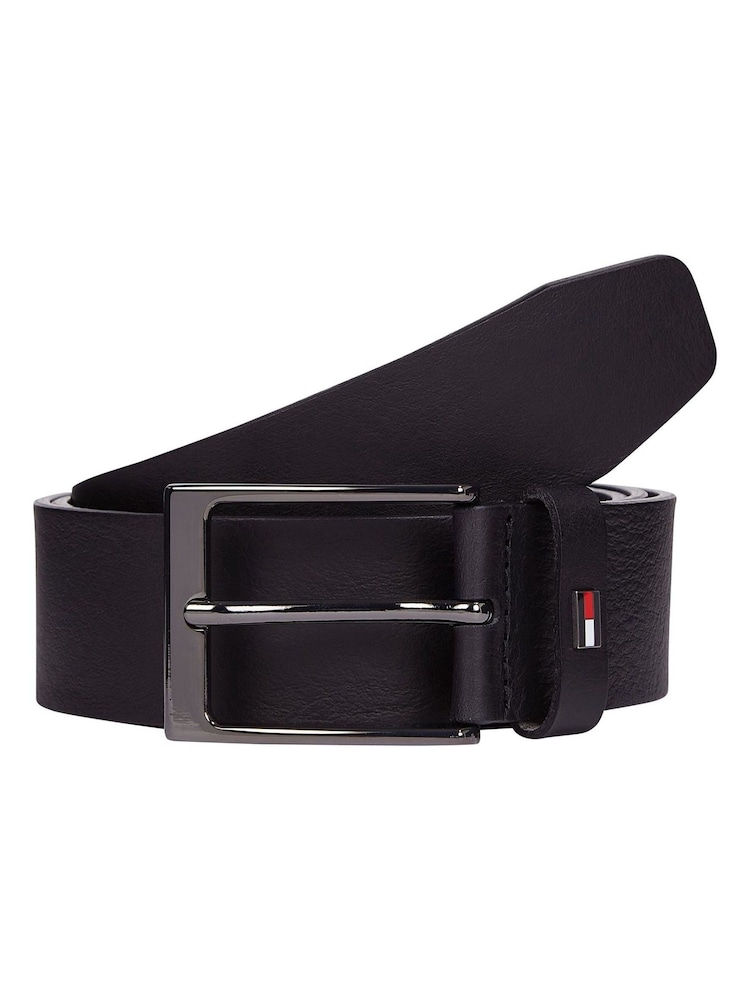 Tommy Hilfiger Black Layton Leather Belt - Image 1 of 4