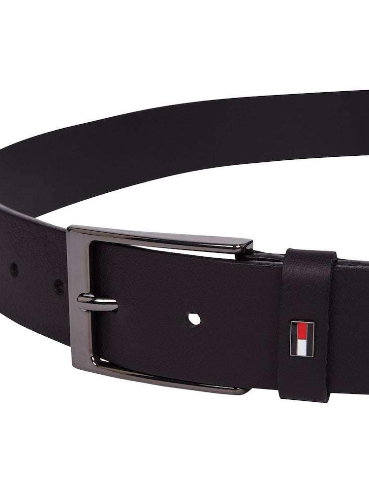 Tommy Hilfiger Black Layton Leather Belt - Image 3 of 4