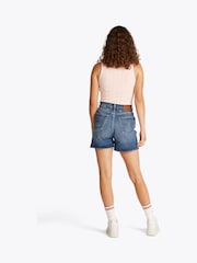 Tommy Jeans Blue Mom Shorts - Image 3 of 7