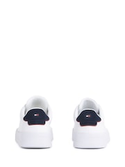 Tommy Hilfiger White Court Essential Leather Trainers - Image 5 of 6