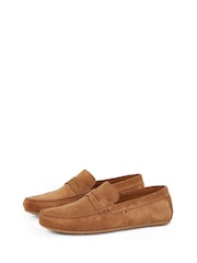 Tommy Hilfiger Natural Casual Suede Driver Shoes - Image 2 of 6