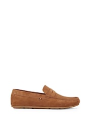 Tommy Hilfiger Natural Casual Suede Driver Shoes - Image 3 of 6