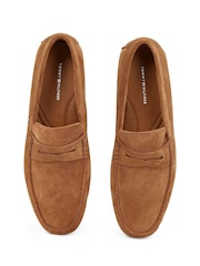 Tommy Hilfiger Natural Casual Suede Driver Shoes - Image 6 of 6