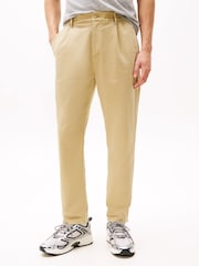 Tommy Jeans Cream Isaac Stretch Casual Trousers - Image 1 of 5