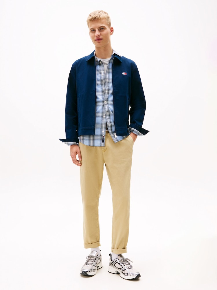 Tommy Jeans Cream Isaac Stretch Casual Trousers - Image 2 of 5