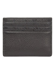 Tommy Hilfiger Black Monogram Leather Card Holder - Image 2 of 4