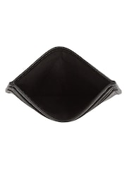 Tommy Hilfiger Black Monogram Leather Card Holder - Image 3 of 4