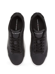 Черный - Кожаные кроссовки Tommy Hilfiger Court Essential - Image 4 of 6
