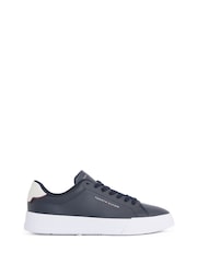 Синий - Кожаные кроссовки Tommy Hilfiger Court Essential - Image 2 of 6