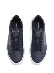 Синий - Кожаные кроссовки Tommy Hilfiger Court Essential - Image 6 of 6