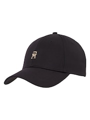 Tommy Hilfiger Black 100% Cotton Elevated Chic Cap - Image 1 of 3