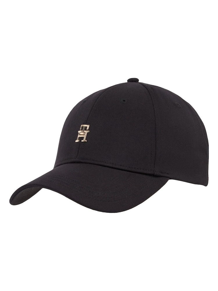 Tommy Hilfiger Black 100% Cotton Elevated Chic Cap - Image 1 of 3