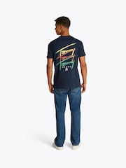 Синий - Tommy Jeans Regular Fit Cotton T-Shirt - Image 3 of 7