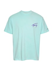 Зелений - Tommy Jeans Relaxed Faded Graphic 100% Cotton футболки - Image 5 of 7