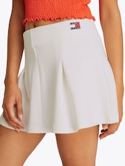 Tommy Jeans Natural Pique Badge Fit & Flare Skirt - Image 4 of 7