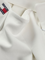 Tommy Jeans Natural Pique Badge Fit & Flare Skirt - Image 7 of 7