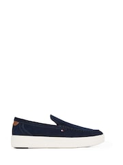 Tommy Hilfiger Blue Suede Loafers - Image 2 of 6