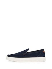 Tommy Hilfiger Blue Suede Loafers - Image 3 of 6