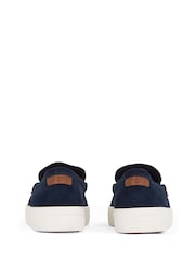 Tommy Hilfiger Blue Suede Loafers - Image 5 of 6