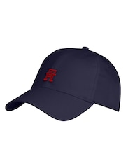 Tommy Hilfiger Blue 100% Cotton 6 Panel Cap - Image 1 of 4