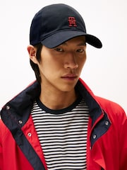 Tommy Hilfiger Blue 100% Cotton 6 Panel Cap - Image 4 of 4