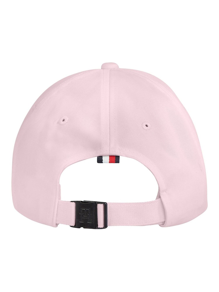 Tommy Hilfiger Pink 100% Cotton 6 Panel Cap - Image 2 of 3