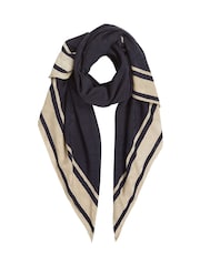 Tommy Hilfiger Blue Chic Texture Square Scarf - Image 1 of 3