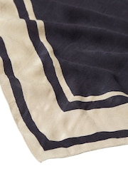 Tommy Hilfiger Blue Chic Texture Square Scarf - Image 2 of 3