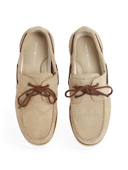 Tommy Hilfiger Brown Suede Boat Shoes - Image 6 of 6