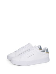 Белый с хромированной отделкой - Кожаные кроссовки Tommy Hilfiger Court Essential - Image 4 of 6