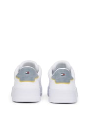 Белый с хромированной отделкой - Кожаные кроссовки Tommy Hilfiger Court Essential - Image 5 of 6