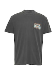 Schwarz - Tommy Jeans Relaxed Faded Graphic 100% Cotton T-Shirt - Bild 5 von 7
