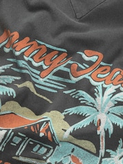 Schwarz - Tommy Jeans Relaxed Faded Graphic 100% Cotton T-Shirt - Bild 7 von 7