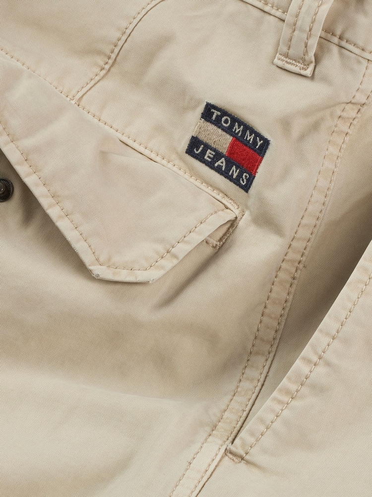 Tommy Jeans Natural Regular Fit Otis Cargo 100% Cotton Shorts - Image 1 of 7