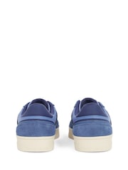 Tommy Hilfiger Light Blue 100% Linen High Vulcanised Low Core Chambray Trainers - Image 5 of 6