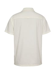 Tommy Jeans White Linen Blend Short Sleeve Shirt - Image 6 of 7