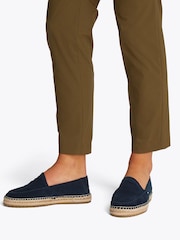 Tommy Hilfiger Blue Suede Espadrille Loafers - Image 1 of 6