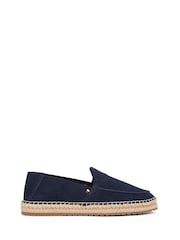 Tommy Hilfiger Blue Suede Espadrille Loafers - Image 2 of 6