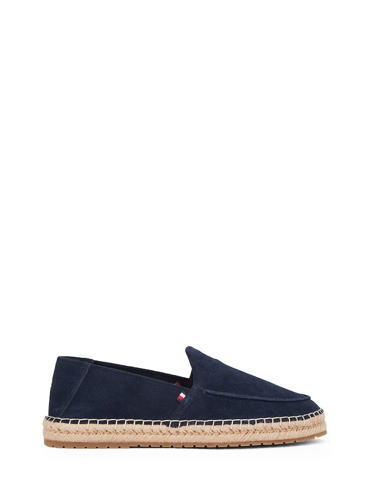 Tommy Hilfiger Blue Suede Espadrille Loafers - Image 2 of 6