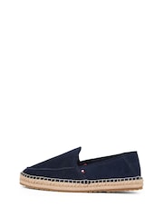 Tommy Hilfiger Blue Suede Espadrille Loafers - Image 3 of 6