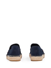 Tommy Hilfiger Blue Suede Espadrille Loafers - Image 6 of 6