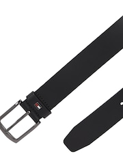 Tommy Hilfiger Black Denton Leather Belt - Image 2 of 4