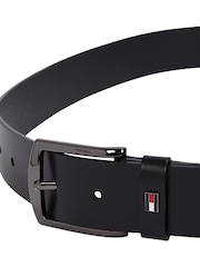 Tommy Hilfiger Black Denton Leather Belt - Image 3 of 4