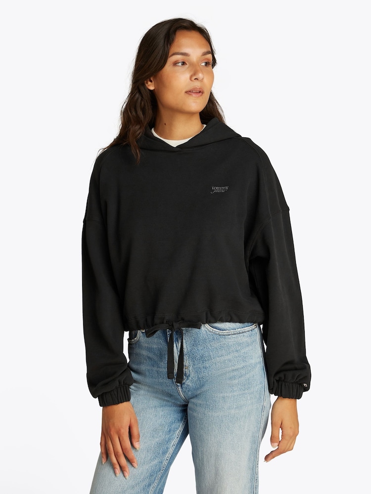 Tommy Jeans Cropped 100% Cotton Hoodie - صورة 1 من 7
