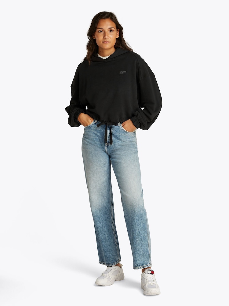 Tommy Jeans Cropped 100% Cotton Hoodie - صورة 2 من 7
